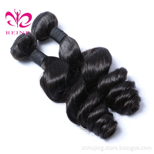 hot sale unprocessed natural peruvian virgin human hair loose wave hair extension bundle deal 3 bundles